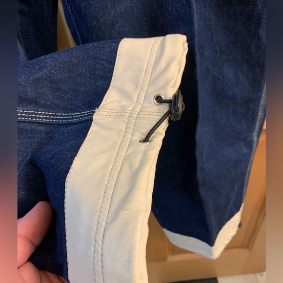 Vintage 90’s Platinum Nova Jeans 36X31 Blue Denim Drawstring Ankle Hip Hop Pants - Picture 4 of 10